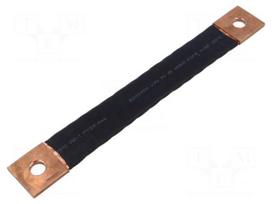 Braids | IST | insulated earthing tape | W: 30mm | 50mm2 | Ø1: 11mm | 250A