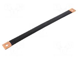 Braids | IST | insulated earthing tape | W: 30mm | 50mm2 | Ø1: 11mm | 250A