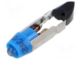 LED lamp | blue | T5,5K | 12VDC | 12VAC | plastic | 3mm | -20÷60°C