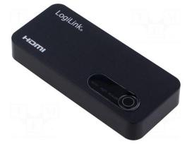 Splitter | HDMI 2.0 | Input: HDMI socket,USB B micro socket | black