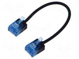 Patch cord | U/UTP | Cat 6a | RJ45 plug,both sides | stranded | Cu