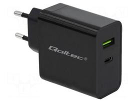 Power supply: switching | mains,plug-in,charger | 5VDC, | 3A | 45W