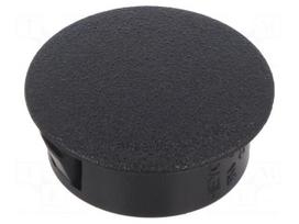 Stopper | H: 10.3mm | Wall thick: 0.8÷1.6mm | black | polyamide