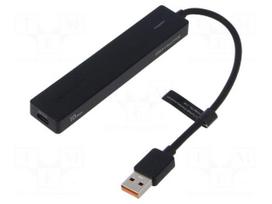 Hub USB | USB A socket x4,USB A plug,USB C socket | PnP | black