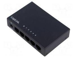 Switch Ethernet | DC socket,RJ45 socket x5 | PnP,PoE (PoE) | black
