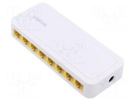 Switch Ethernet | DC socket,RJ45 socket x8 | PnP,PoE (PoE) | white