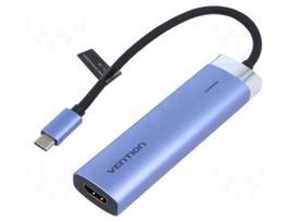 Hub USB | HDMI socket,USB A socket x3,USB C socket,USB C plug
