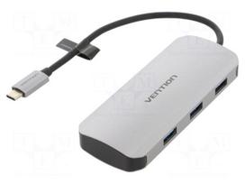 Hub USB | USB A socket x4,USB B micro socket,USB C plug | PnP