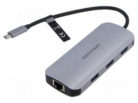 Hub USB | USB 3.0 | PnP | grey | Number of ports: 6 | 0.15m