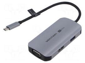 Hub USB | USB 3.0 | PnP | grey | Number of ports: 4 | 0.15m