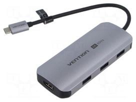 Hub USB | HDMI socket,USB A socket x3,USB C socket,USB C plug