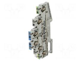 Splice terminal: rail | ST | spring clamp | grey | 31A | polyamide | TS35