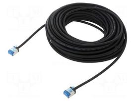 Patch cord | U/FTP | Cat 6a | RJ45 plug,both sides | stranded | Cu | 15m