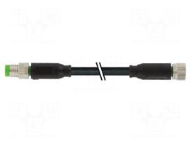 Cable: for sensors/automation | M8 | PIN: 3 | 0.5m | 60VDC | 50VAC | 4A