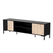 Cama RTV cabinet MERCI RTV cabinet 180 x 40 x 53.5 cm black/oak artisan