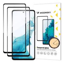 Apsauginiai stiklai Wozinsky  Wozinsky 2x Set Super Tough Full Glue Tempered Glass Full Screen with Frame Case Friendly Samsung Galaxy A53 5G Black