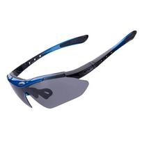 Dviračio priedas Rockbros  Rockbros 10134PL Polarized Cycling Glasses - Blue and Pink
