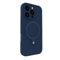 Nugarėlės dėklai Evelatus Apple iPhone 16 Pro Premium Magsafe with Stand Soft Touch Silicone Case Dark Blue