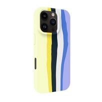 Nugarėlės dėklai Evelatus Apple iPhone 16 Pro Multi-Colored Silicone Case With MagSafe Ceramic White