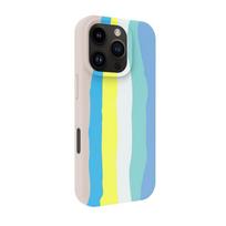 Nugarėlės dėklai Evelatus Apple iPhone 16 Pro Max Multi-Colored Silicone Case With MagSafe Beige Cream