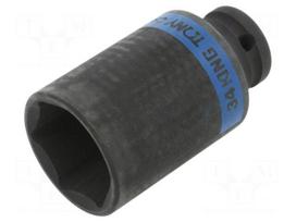 Socket: 6-angles | socket spanner,impact | HEX 34mm | 1/2" | long