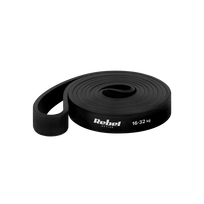 Sporto ir aktyvaus poilsio // Sporto prekės ir įranga // Guma do ćwiczeń lateksowa - Power Band PL-3, czarna 16-32 kg  REBEL ACTIVE