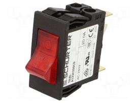 Circuit breaker | 12A | Poles: 1 | SNAP-IN | TA45 2P | Leads: connectors