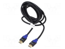 Cable | HDMI plug,both sides | PVC | 3D,4K,ARC,CEC 2.0,HDR | 1m | box