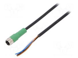 Cable: for sensors/automation | PIN: 4 | M8 female | straight | 5m