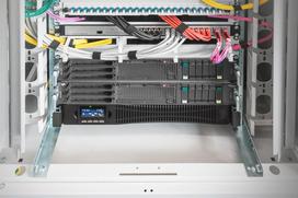 Online Rack UPS 19" LCD 1000VA/1000W 2x12V/9Ah 8xC13 1xC14 USB RS232 RJ45 D325mm