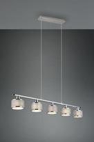 Trio Kaprun piekarama lampa 5-pc E14 chrome/grey brushed steel 311600506 4017807581157