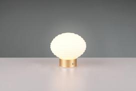 Trio Earl LED table lamp matt brass/white rechargeable gaismeklis R57771101 4017807601930