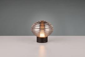 Trio Earl LED table lamp matt black/smoke rechargeable gaismeklis R57771154 4017807601916
