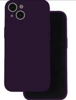 Nugarėlės dėklai iLike Apple Silicon case for iPhone 16 Pro Max 6,9 Plum