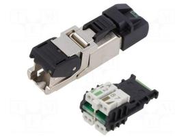 Connector: RJ45 | plug | PIN: 8 | Cat 6a | shielded | 8p8c | 5.5÷10mm | IDC
