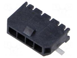 Connector: wire-board | socket | male | PIN: 4 | Micro-Fit 3.0 | 3mm | 5A