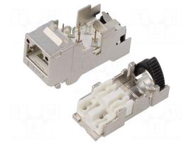 Connector: RJ45 | plug | PIN: 8 | Cat 6a | shielded | 8p8c | 27AWG÷22AWG