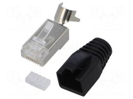 Connector: RJ45 | plug | PIN: 8 | Cat 6a | shielded,with strain relief