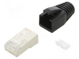 Connector: RJ45 | plug | PIN: 8 | Cat 6 | shielded,with strain relief