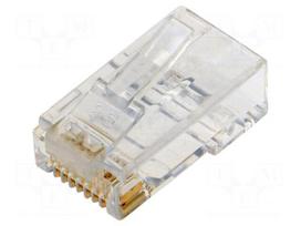 Connector: RJ45 | plug | PIN: 8 | Cat 6 | unshielded | 8p8c | for cable