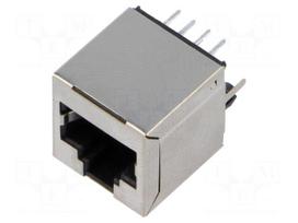 Connector: RJ45 | socket | PIN: 8 | Cat 6 | shielded | 8p8c | THT | straight