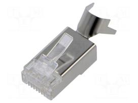 Connector: RJ45 | plug | PIN: 8 | Cat 6a | shielded | 8p8c | for cable