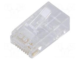 Connector: RJ45 | plug | PIN: 8 | Cat 6 | shielded | 8p8c | for cable