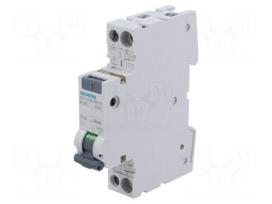 RCBO breaker | Inom: 10A | Ires: 30mA | Poles: 1+N | 230/400VAC | IP20