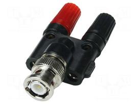 Adapter | 3A | 59.1mm | banana 4mm plug x2,BNC plug | 50Ω | 500V