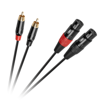 Garso sistemos ir priedai // Muzikos instrumentai // Kabel połączeniowy Cabletech  XLR - 2RCA  1m