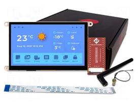 Display: TFT | 7" | 800x480 | 8MBPSRAM,16MbFLASH | 475cd/m2 | uC: ESP32