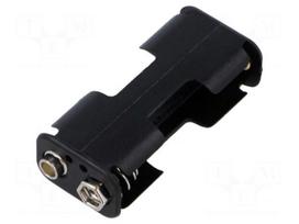 Holder | AA,R6 | Batt.no: 2 | 6F22 type | black