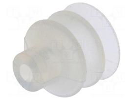 Suction cup | 20mm | Shore hardness: 55 | 2.3cm3 | silicone Si | FG