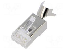 Connector: RJ45 | plug | PIN: 8 | Cat 6a | shielded | 8p8c | for cable